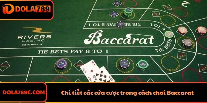 Chi tiết các cửa cược trong cách chơi Baccarat