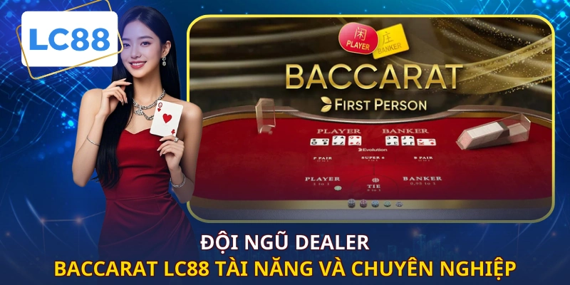Đội ngũ Dealer baccarat LC88 tài năng và chuyên nghiệp
